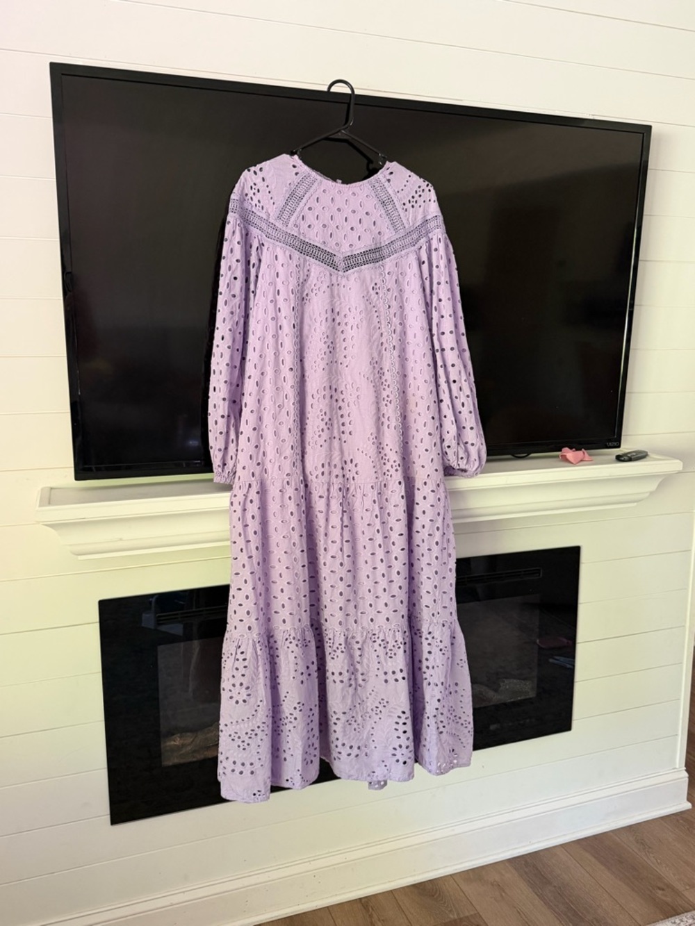 ASOS Lavender Eyelet Maxi Dress